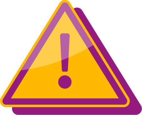 Achtungzeichen mit Ausrufezeichen